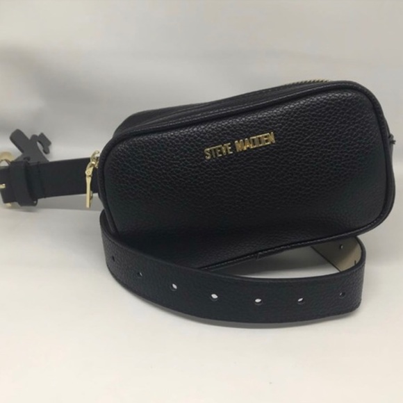 steve madden belt bag black
